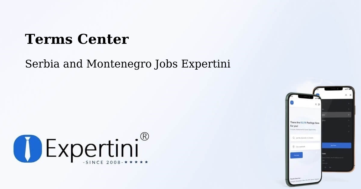Terms of Service – Halifax - Serbia and Montenegro Jobs Expertini